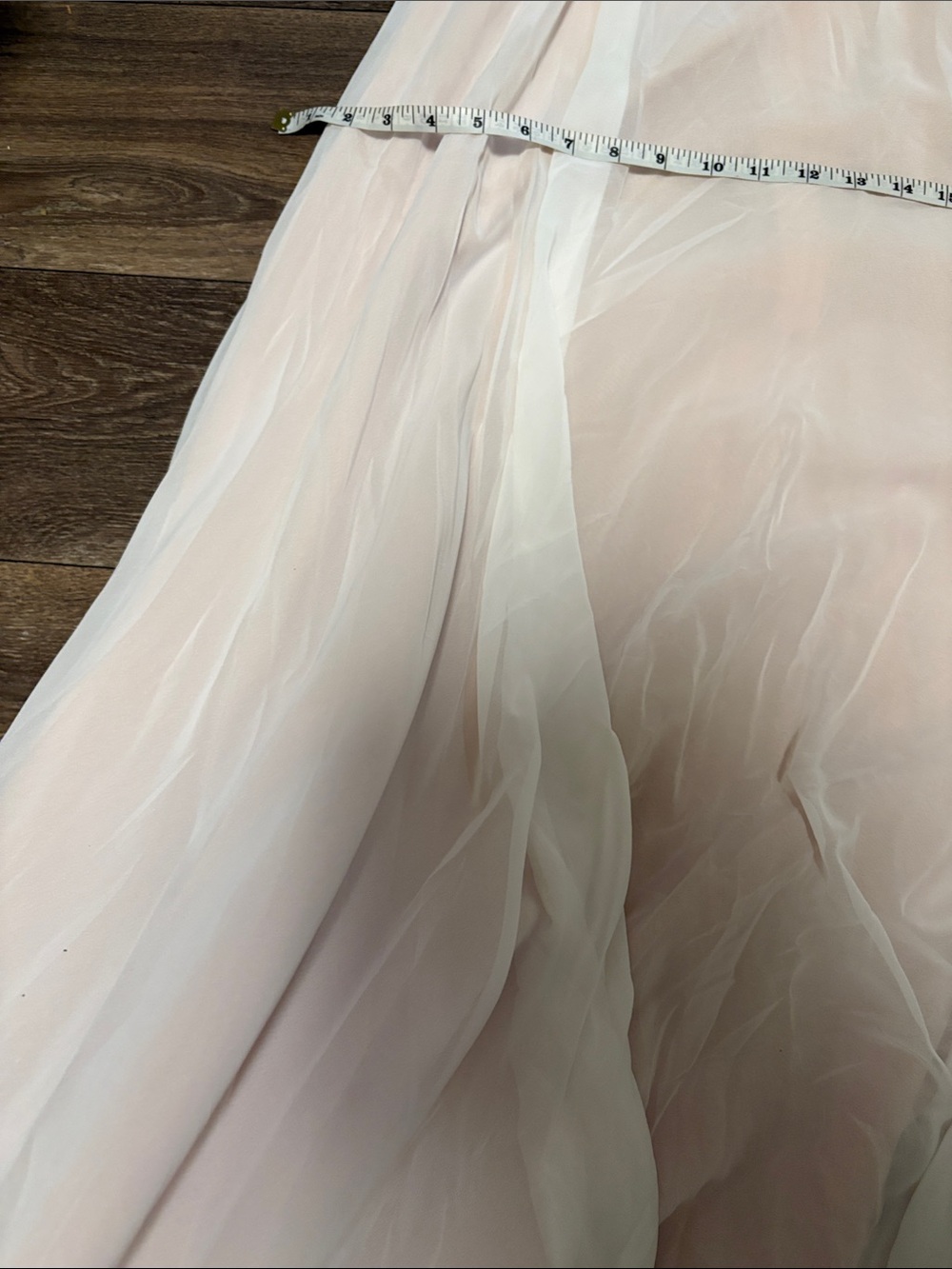 Mori Lee Ivory lace Corset Empire Waist simple elegant boho Wedding Gown Size 12 - Picture 14 of 16